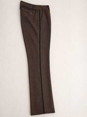 Calvin Klein Dark chocolate brown Plaid Slim Dress Pants Size 2
